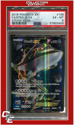 Steam Siege 108 Full Art Steelix EX PSA 6 | eBay