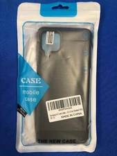Case Mobile Case for Samsung A12 case Galaxy A12, Gray Brushed