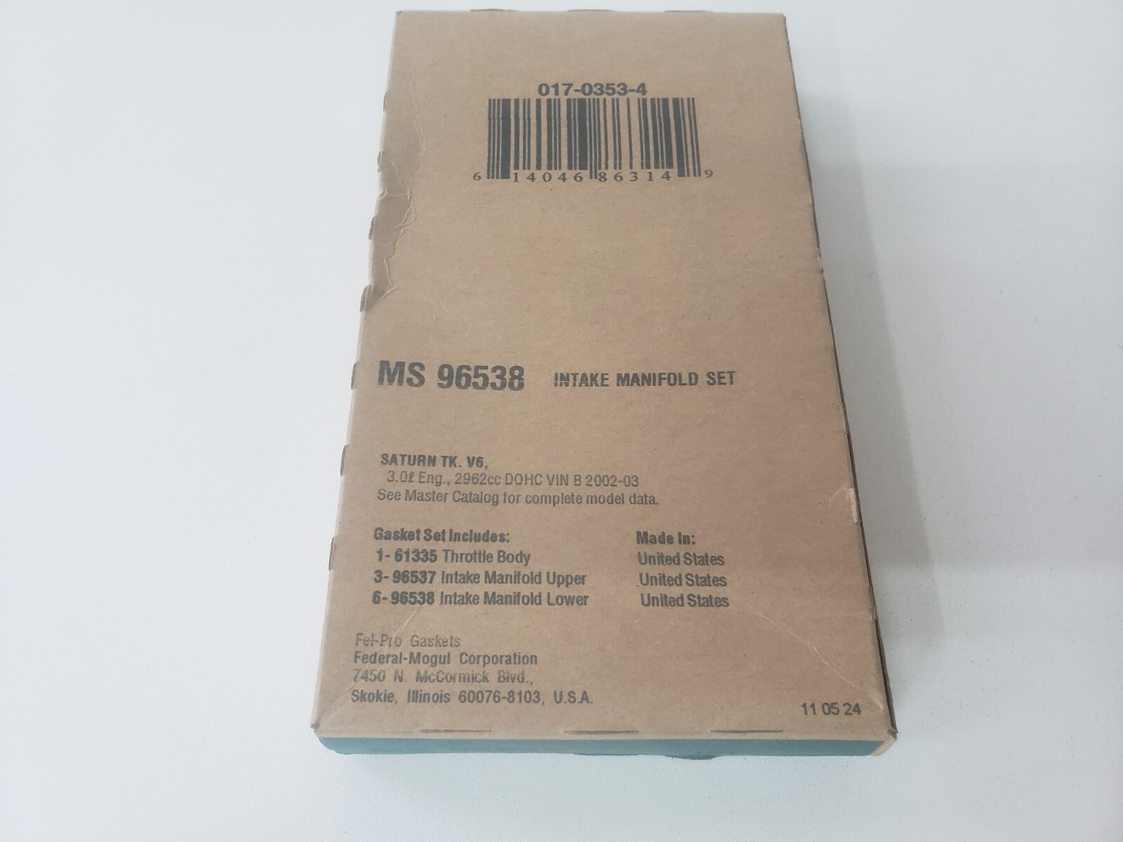 Engine Intake Manifold Gasket Set Fel-Pro MS 96538 | eBay 
