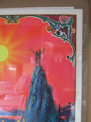 Garden of Eden Black Light vintage Poster 1970 love paradise Inv