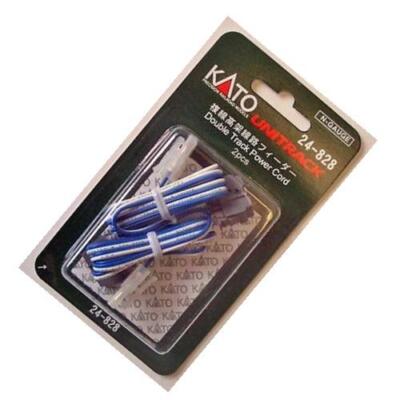 Kato 24-828 N Scale Double Track Power Cord, 35'' [2 pc]