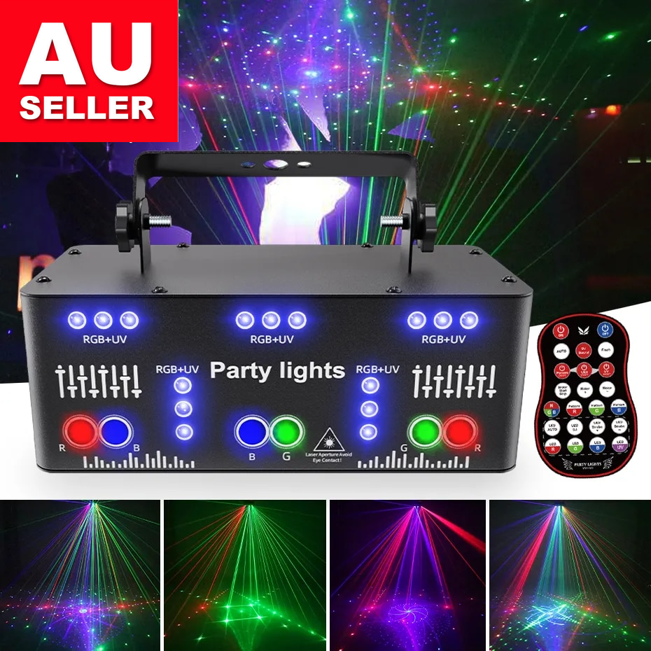 21 Eyes DJ Party Strobe Lights RGB UV Disco Party Light Indoor Stage C eBay