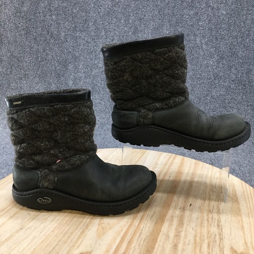 Chaco Boots Womens 8.5 Black Arbora 