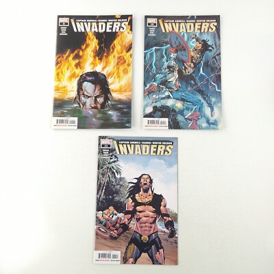 Invaders #9 10 11 Lot VF (2019 Marvel Comics)