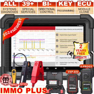2024 Launch X431 IMMO PLUS Programming Tool Full System Diagnostic Scanner Tool