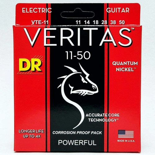 DR Strings VERITAS Quantum Nickel 11-50 Electric Guitar Strings