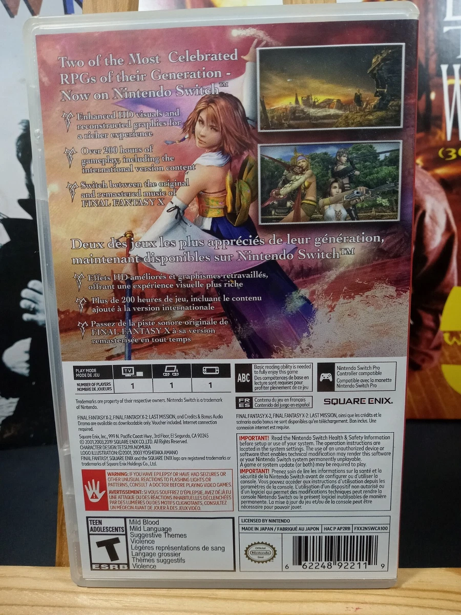 Final fantasy outlet x switch code