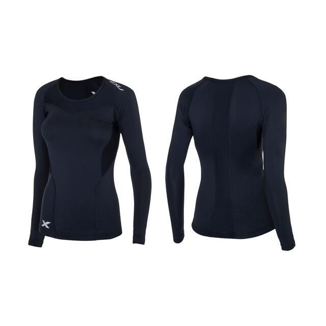 New 2XU Women's Base Compression Long Sleeve Top X-Small Black