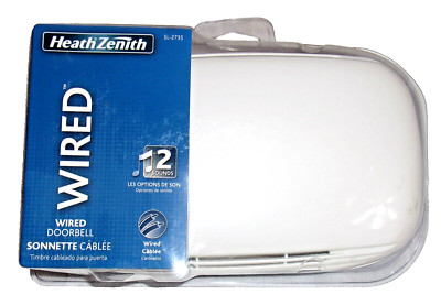 HEATH ZENITH Wired Doorbell (SL-2735), White - New in Original Packaging