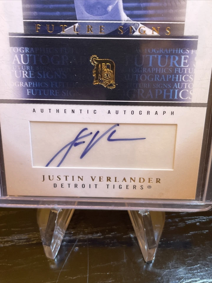 🔥2005 Skybox JUSTIN VERLANDER Autograph-ics RC Auto 26/45 SUPER RARE🔥 - Image 2 of 4