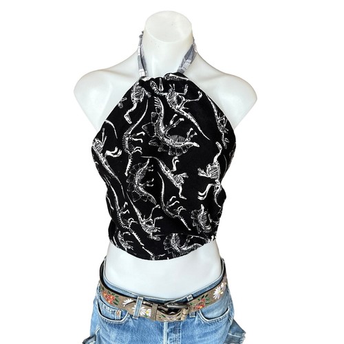 Womens Y2K Skull Graphic Tank Top Lethal Angel Gothic Punk Slim