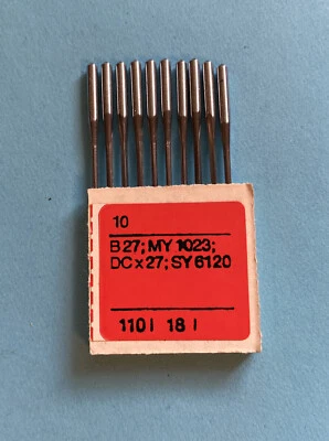 *NOS* B-27-MY1023-RHEIN NADEL-110/18-SEWING NEEDLES (PK. OF10) FREE SHIPPING*