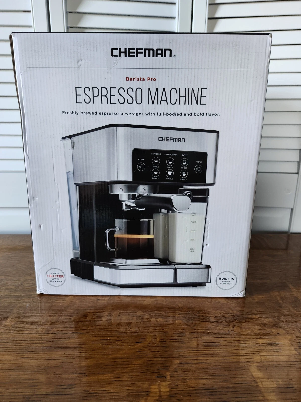 Chefman Barista Pro Espresso Machine 6-in-1 Beverage Center