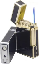 Flint Wheel Refillable Butane Flame Adjustable Torch Lighter W/ Cigar Punch Gift