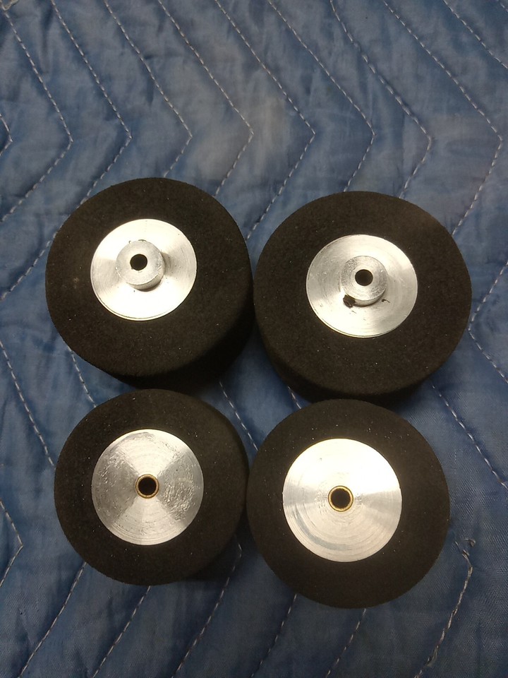 RC Car Aluminum Wheels And Tires NOS Vintage eBay