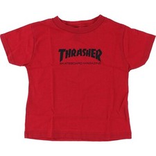 Thrasher Magazine Toddler Mag Logo Red Toddler Short Sleeve T-Shirt - 5 - 6T