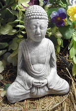 Latex buddha concrete mold plaster cement rubber meditaion mould 7"H x 5" W