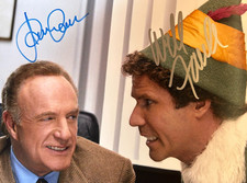 ELF: Signed (James Caan, Will Ferrell) 8x10" Authentic Autograph GENUINE  w/COA
