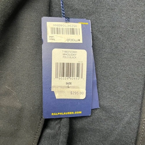 Polo Ralph Lauren Blazer Mens L Black Knit Preppy Classic Collegiate Cotton image 5