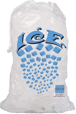 Concession Essentials Icebags 100ct 10lb Ice Bags with Drawstring.Drawstring ...