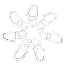 50 Pcs Bed Curtain Special Hook Accessories Plastic Sliding Curtain Hooks