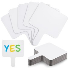 20 PCS Handheld Double Sided Dry Erase Answer Paddles 8x10 Inch White Boards