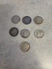 Lot Of 6 Silver Dimes, 1946,47,48,51,52,53,54. Various Condition