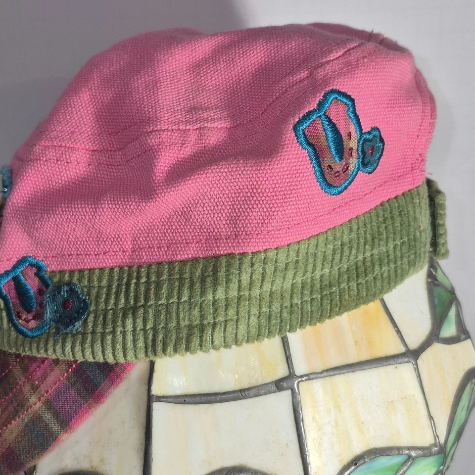 Stephen Joseph Youth Pink & Teal Girls Boho Cap Embroidery Paisley - Image 3 of 4