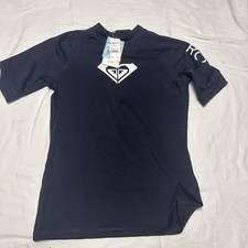 Roxy Whole Hearted SS Rash Guard - Anthracite - New