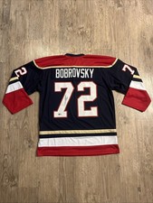 Florida Panthers Sergei Bobrovsky Signed Blue Custom Jersey Beckett Witness COA