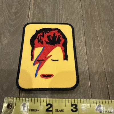 EMBROIDERED DAVID BOWIE GLAM ROCK ZIGGY STARDUST PATCH 