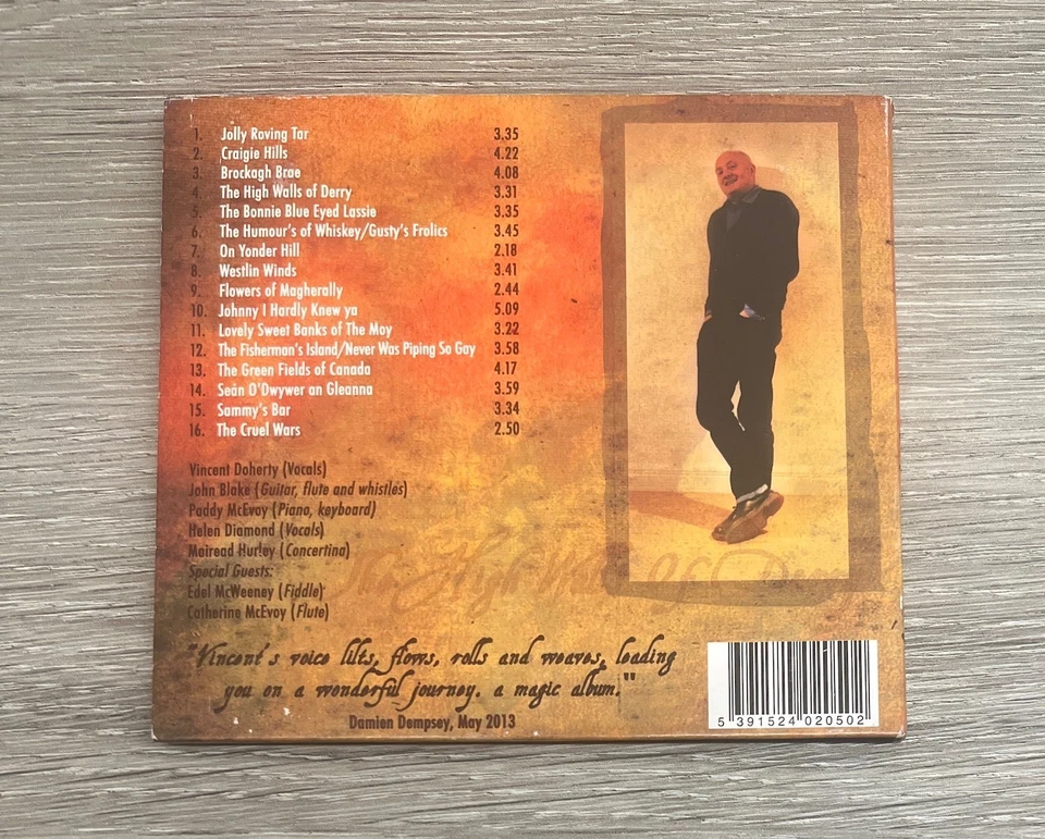 The High Walls of Derry CD Vincent Doherty Irish Traditional Folk Music - Image 2 of 2