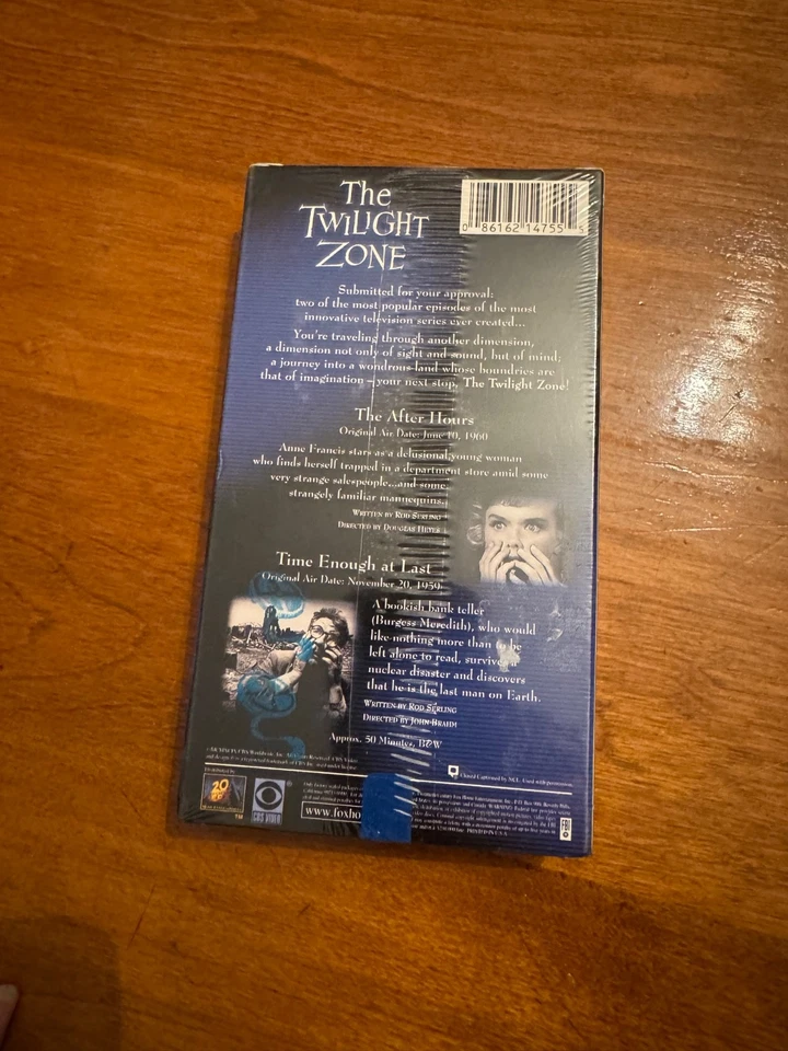 The Twilight Zone Real Martian Please Stand Up Serve Man Episodes VHS CBS Sealed - Image 2 of 2