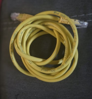 CAT 5e 24AWG Cable 6 Feet Yellow