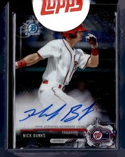 2017 BOWMAN CHROME AUTO NICK BANKS NATIONALS