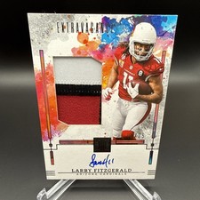 2025 Panini Impeccable Larry Fitzgerald Extravagance Patch Auto #9/25