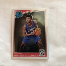 Shai Gilgeous-Alexander 2018-19 Panini Donruss Optic - Rated Rookie (RC) MVP 