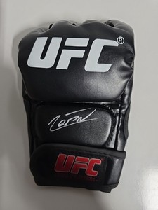 JEAN SILVA SIGNED AUTOGRAPHED UFC GLOVE FIGHTING NERDS COA BAS BECKETT #3WO54693