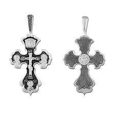 STERLING SILBER KREUZ 925 Orthodoxe Anhänger russisch 4676 крест серебрянный