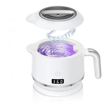 Ultrasonic Retainer Cleaner 200ML – Quick 3/6Min Silent Timer for Braces & Jewel