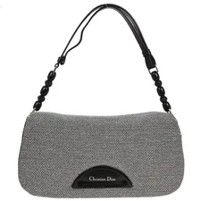 Christian Dior Silver Canvas Malice Handbag MA-0999 154830
