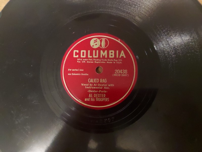 Later 40s COL. 78/AL DEXTER & His Troopers..String Band w. Vocals../E