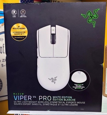 Razer Viper V4 Pro White - Ultra-lightweight Wireless Esports Gaming Mouse