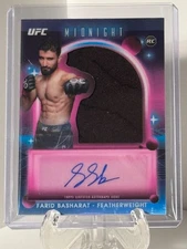 2025 Topps Midnight UFC Farid Basharat RC Relic Auto (See Description)