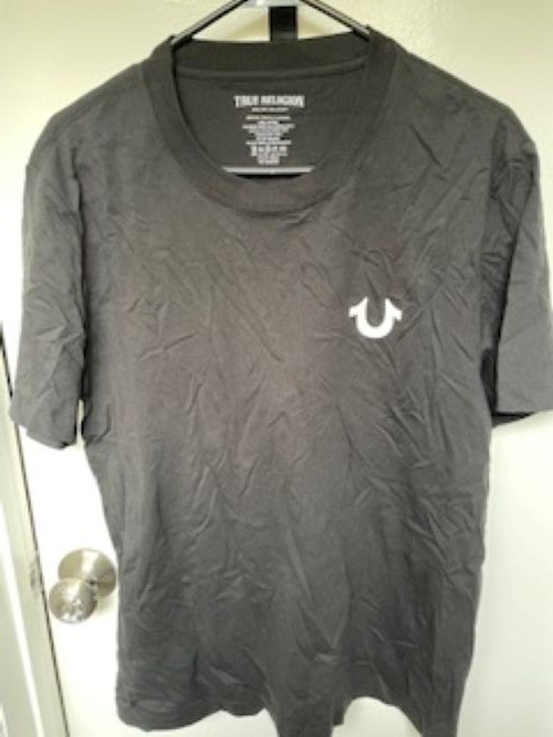 True Religion - Men's T-Shirt - Jet Black - Diamond Buddha Graphic - Size Medium