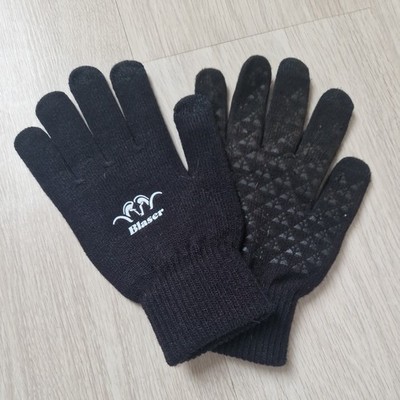 Blaser Jagd Damen  Handschuhe Strick warm weich schwarz Gr S Fingerhandschuhe