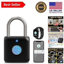 Smart Fingerprint Padlock with App Control - USB Rechargeable Security Solution