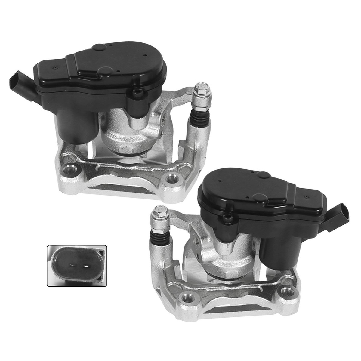 Pair Rear Left+Right Side Disc Brake Caliper W/Motors For Mazda CX