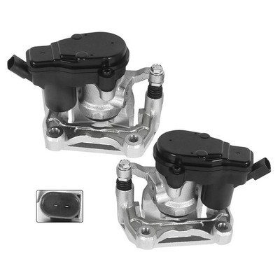 Pair Rear Left+Right Side Disc Brake Caliper W/Motors For Mazda CX