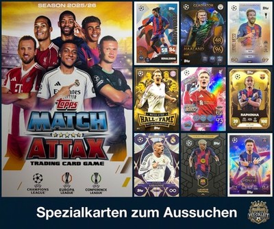 Topps Match Attax Champions League 25/26 2025/26 Spezialkarten zum Aussuchen
